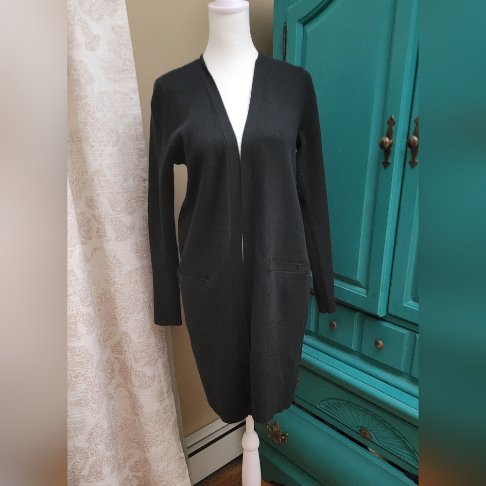 Lauren Ralph Lauren Black Open Front Cardigan